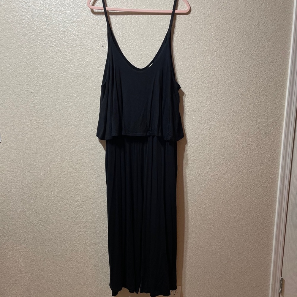 Boutique black romper plus size with pockets!!!